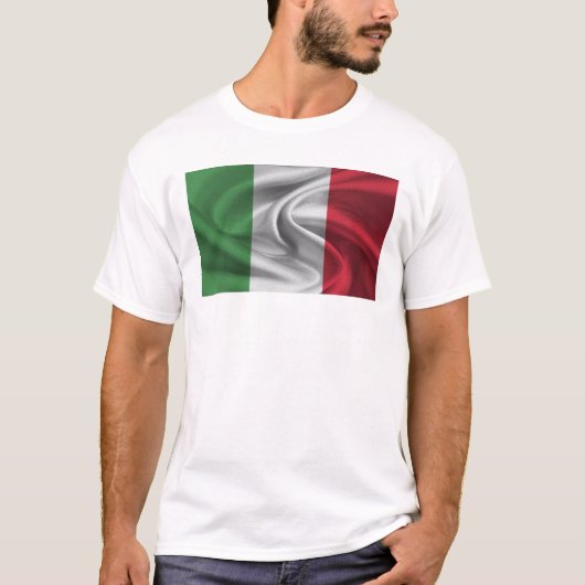 イタリアの国旗 Tシャツ (正面)