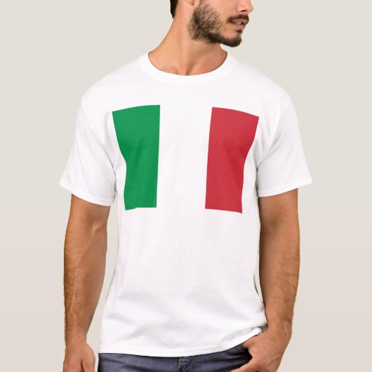 イタリアの国旗 Tシャツ (正面)