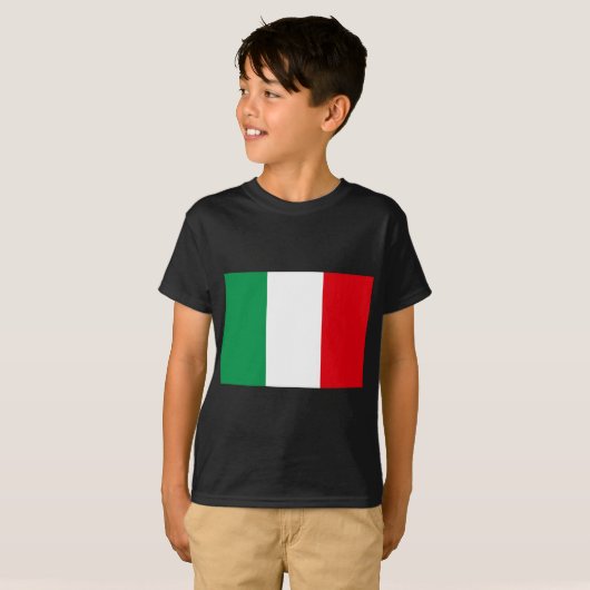 イタリアの国旗 Tシャツ (正面フル)