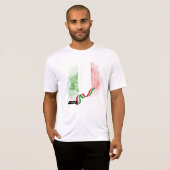 イタリアの国旗 Tシャツ (正面フル)
