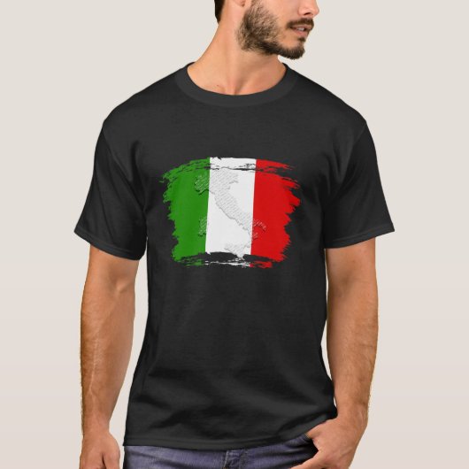 イタリアの国旗Tシャツ Tシャツ (正面)