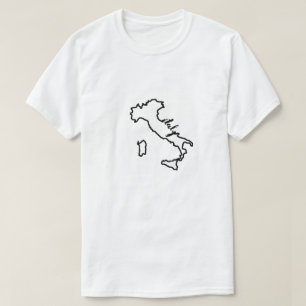 イタリアの国概要とイタリアのスクリプトモダン Tシャツ