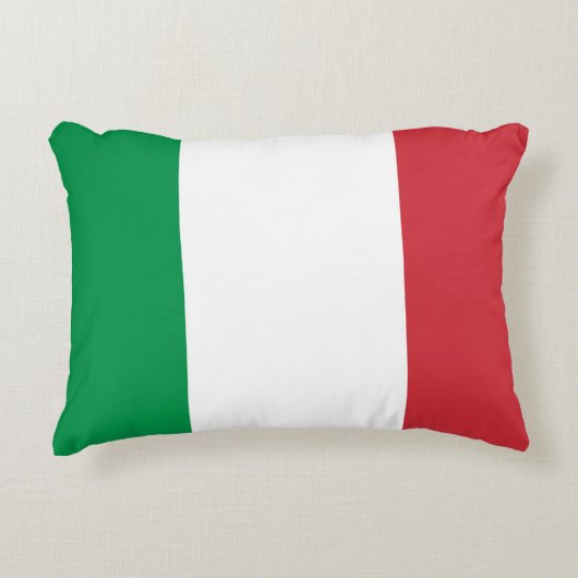 イタリアの国民の世界の旗 アクセントクッション (正面)