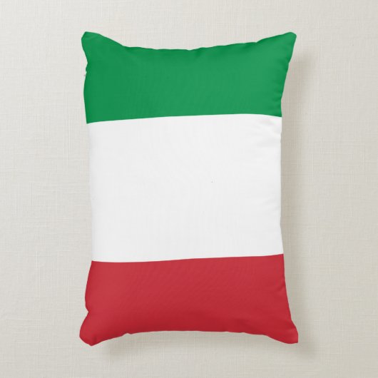イタリアの国民の世界の旗 アクセントクッション (正面(垂直))