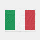 イタリアの国民の世界の旗 フリースブランケット (正面(横))