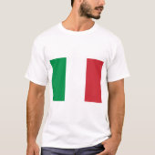 イタリアの国民の世界の旗 Tシャツ (正面)