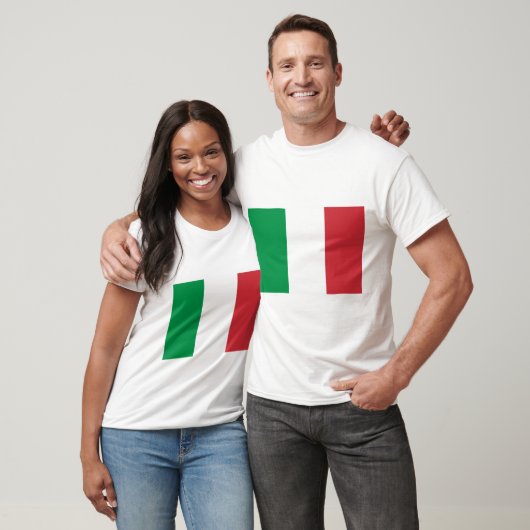 イタリアの国民の世界の旗 Tシャツ (ユニセックス)