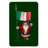 イタリアの国章を身に着けたサンタクロース マグネット (縦)
