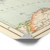 イタリアの地図と旅 ポスター (角)