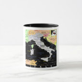 イタリアの地図のマグ マグカップ (中央)