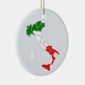 イタリアの地図オーナメント。 セラミックオーナメント (右)
