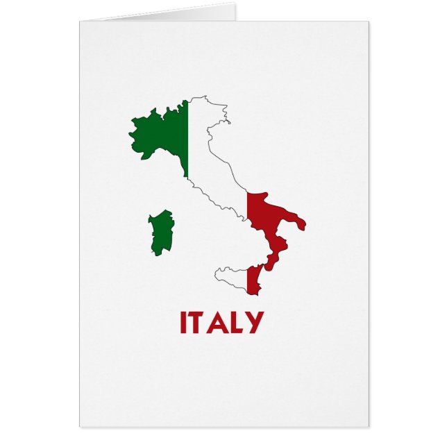 イタリアの地図 (正面)