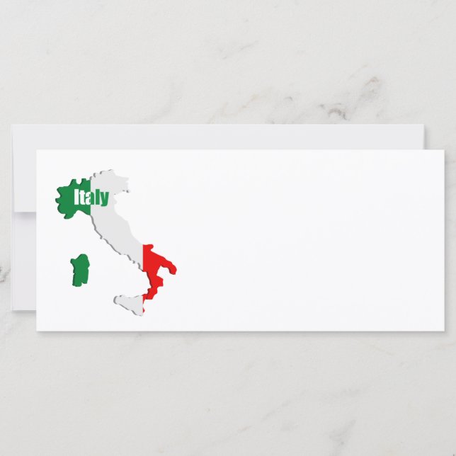 イタリアの地図 (正面)
