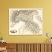 イタリアの地図2 キャンバスプリント (インサイチュ (リビング))