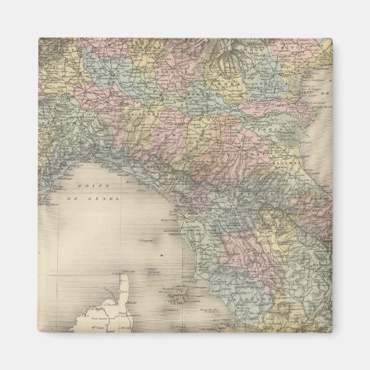 イタリアの地図2 マグネット (正面)