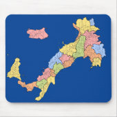 イタリアの地図*イタリアの地図 マウスパッド (正面)