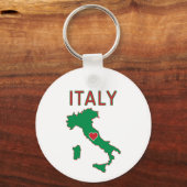 イタリアの地図 キーホルダー (正面)