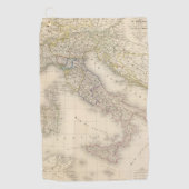 イタリアの地図 ゴルフタオル (正面)