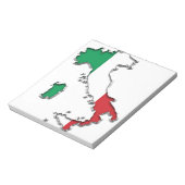 イタリアの地図 ノートパッド (回転)