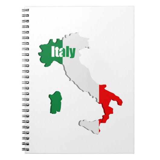 イタリアの地図 ノートブック (正面)