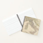イタリアの地図 ノートブック (内部)