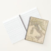 イタリアの地図 ノートブック (内部)