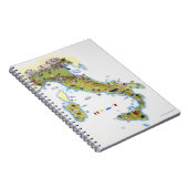 イタリアの地図 ノートブック (右側)