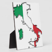 イタリアの地図 フォトプラーク (側面)