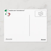 イタリアの地図 ポストカード (裏面)