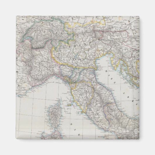 イタリアの地図 マグネット (正面)