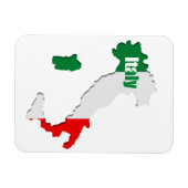 イタリアの地図 マグネット (横)