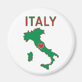 イタリアの地図 マグネット (正面)