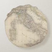 イタリアの地図 ラウンドクッション (裏面)