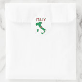 イタリアの地図 ラウンドシール (バッグ)