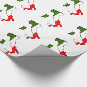 イタリアの地図 ラッピングペーパー (角)