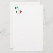 イタリアの地図 便箋 (正面/裏面)