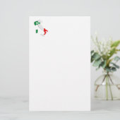 イタリアの地図 便箋 (スタンド正面)