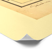 イタリアの地図（1890年） ポスター (角)