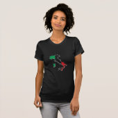 イタリアの地図 Tシャツ (正面フル)