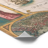 イタリアの地図by Cornelis II Danckerts 1640 ポスター (角)