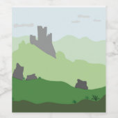 イタリアの城ワインラベル ワインラベル (シングルラベル)