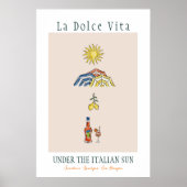 イタリアの太陽の下で過ごす甘美な人生 ポスター (正面)