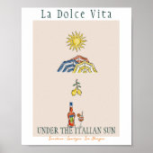 イタリアの太陽の下で過ごす甘美な人生 ポスター (正面)