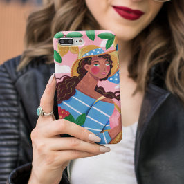 イタリアの女性の夏のビーチバケーション Case-Mate iPhone 14 PLUSケース