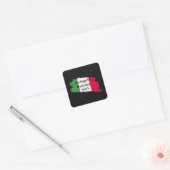 イタリアの姓 名 カスタム フラグ カラーズ リユニオン スクエアシール (封筒)