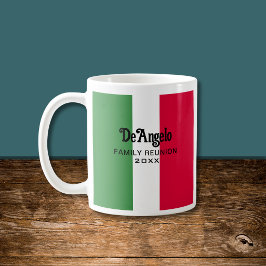 イタリアの姓 名 リユニオン コーヒーマグカップ