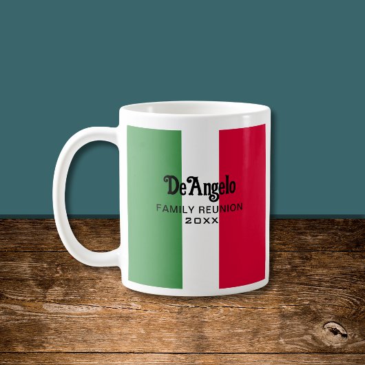 イタリアの姓 名 リユニオン コーヒーマグカップ