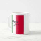 イタリアの姓 名 リユニオン コーヒーマグカップ (正面左)