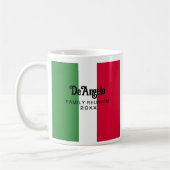 イタリアの姓 名 リユニオン コーヒーマグカップ (左)