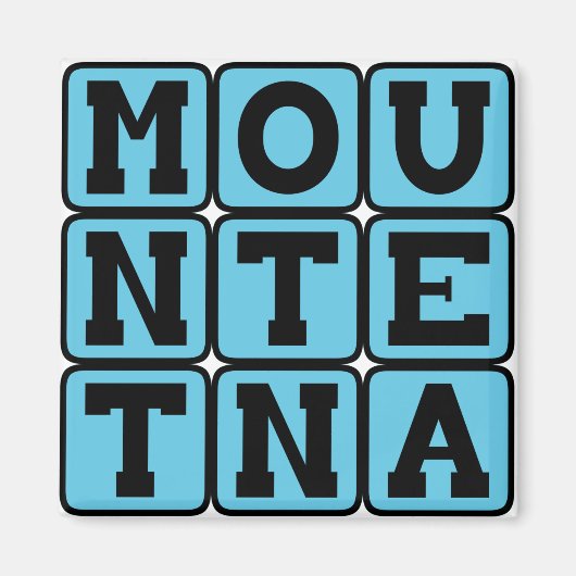 イタリアの山、エトナ山 マグネット (正面)